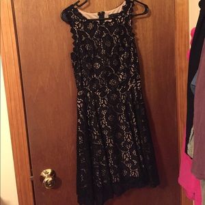 Black and nude dress