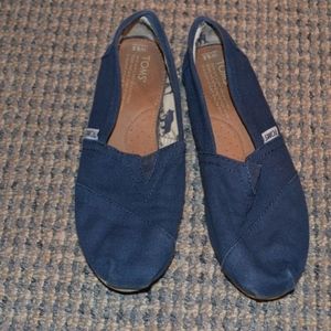 Women's Size 6.5 Blue Toms Espadrilles