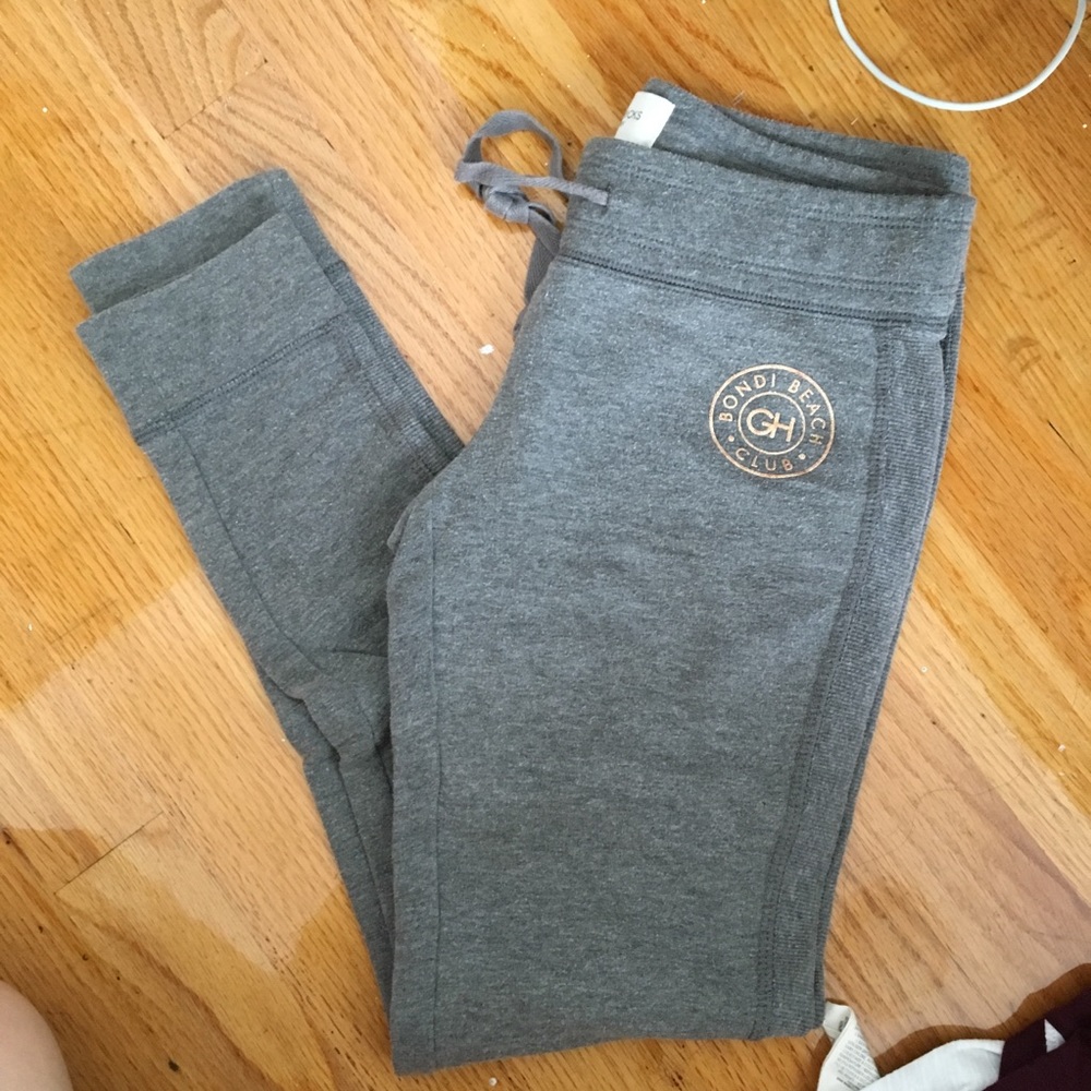 Gilly Hicks heather grey fitted sweatpants