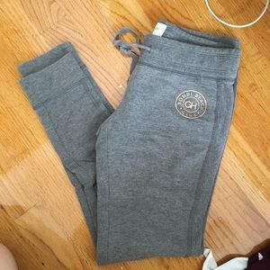 Gilly Hicks heather grey fitted sweatpants