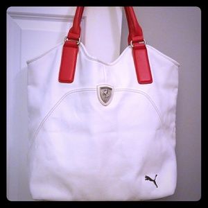 Puma White Ferrari LS shoulder bag