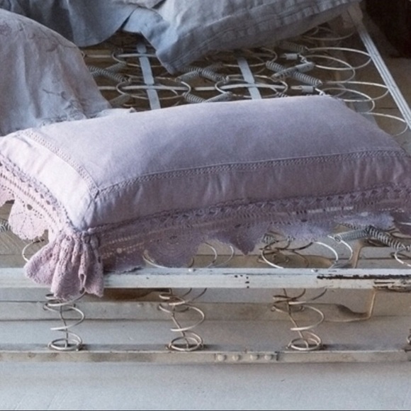 Bella Notte Other Linen Crochet Lace Kidney Pillow Poshmark