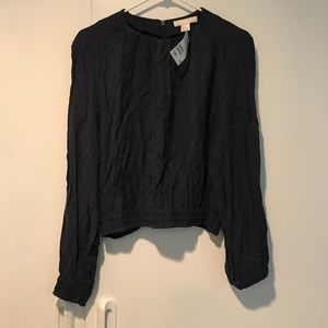 NWT H&M Trend Black & Blue Top NWT H&M Trend Black & Blue Top