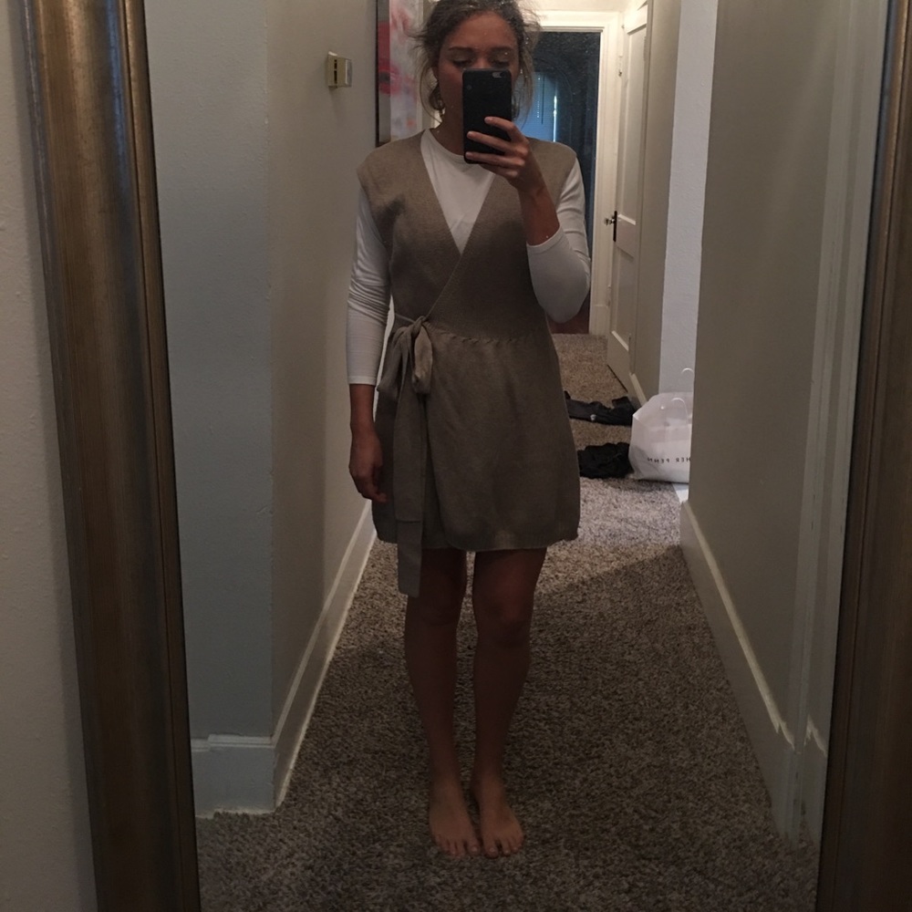 Wrap sweater