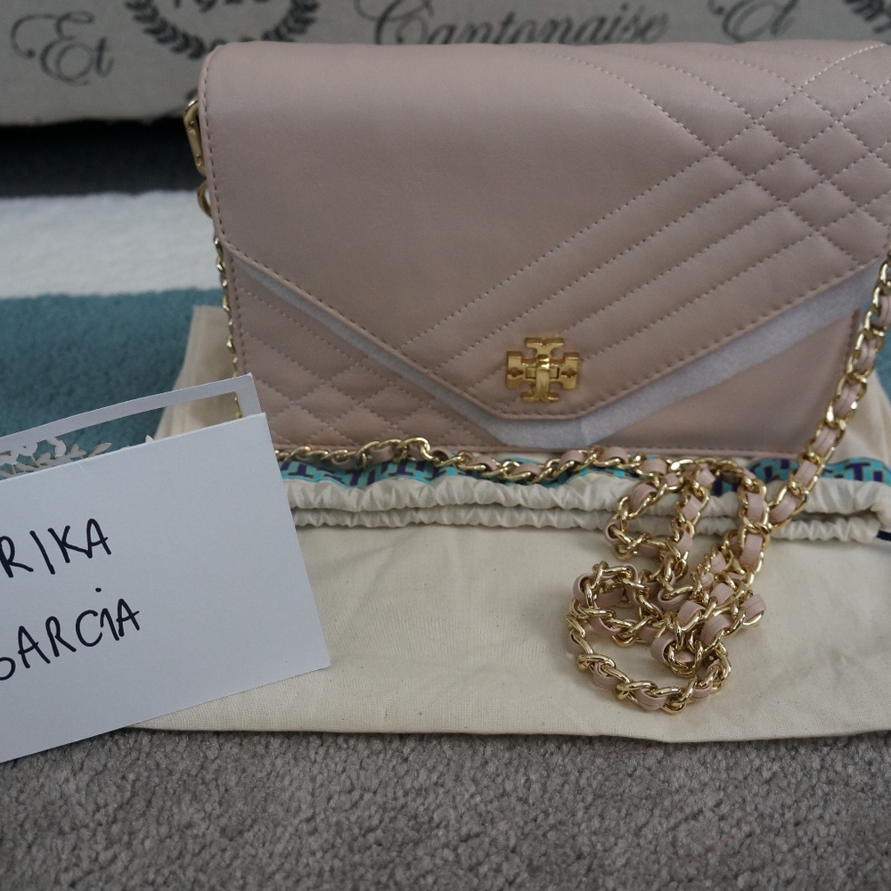 Authentic Tory Burch Kira Quilted Clutch/Crossbody