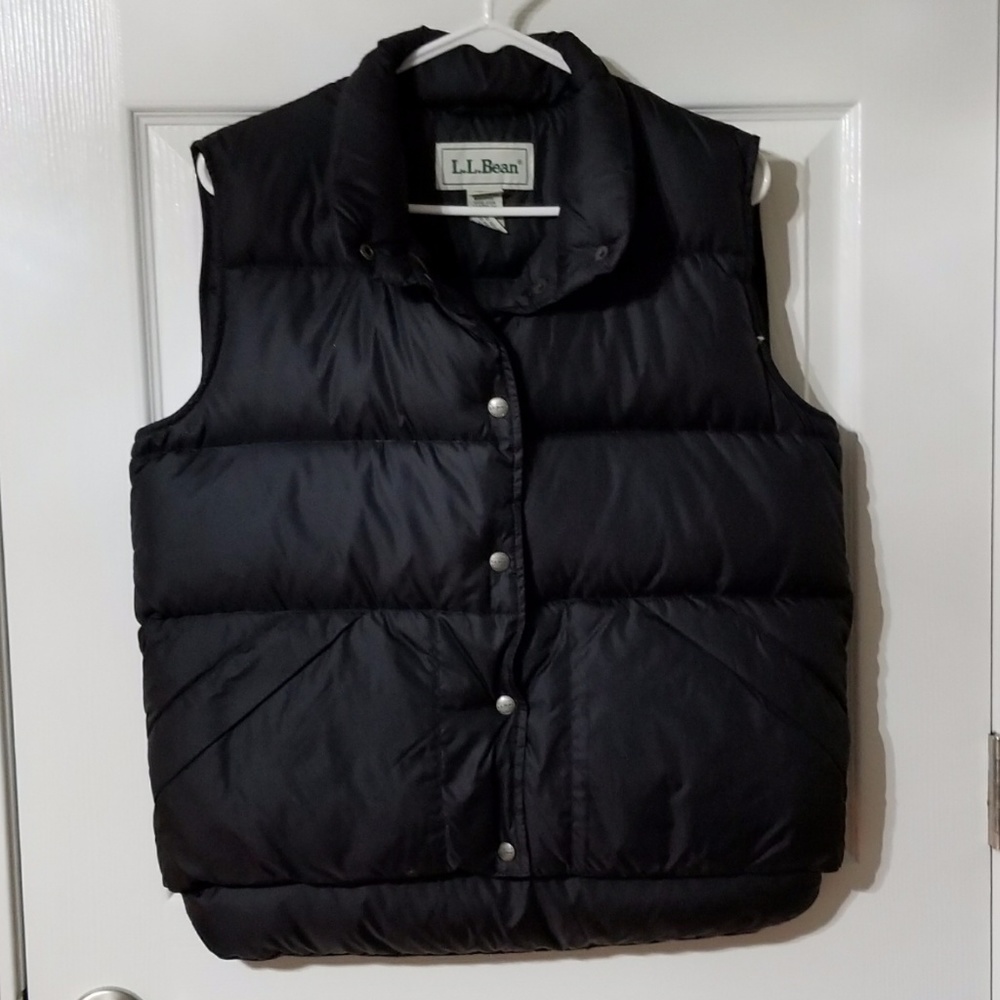 Small Black LL Bean Puffy Vest