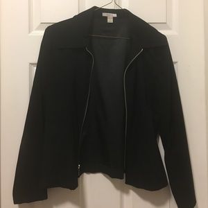 Small black suede blazer