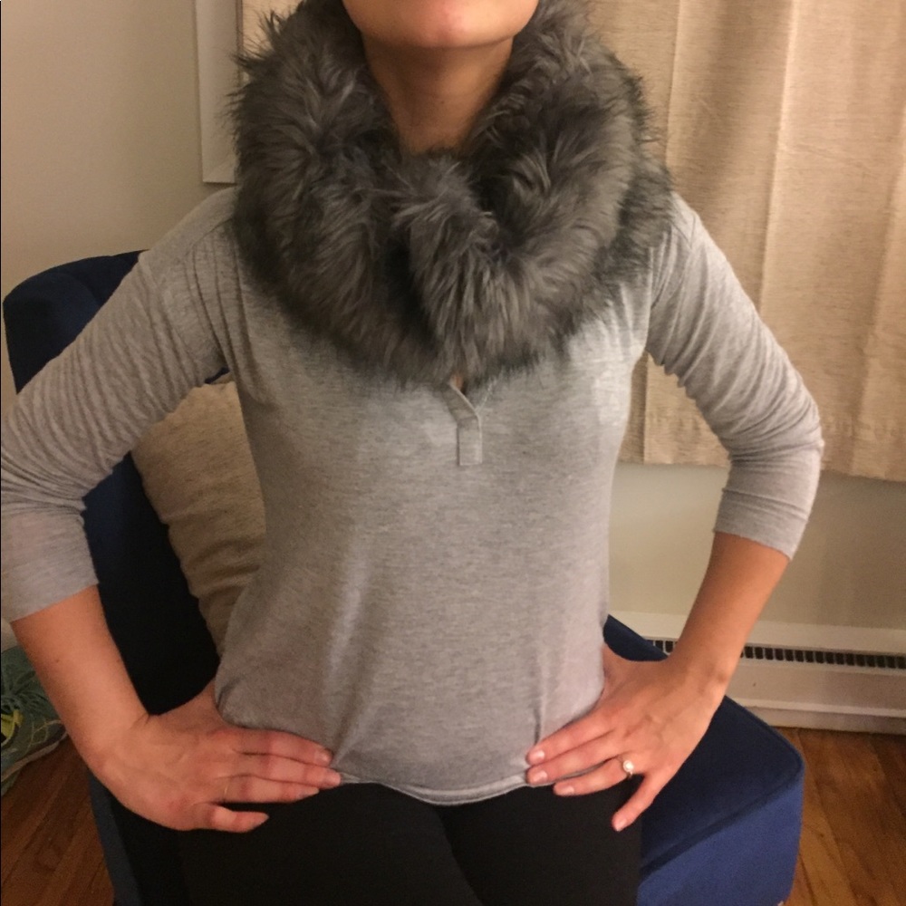 Faux Fur infinity scarf from Target