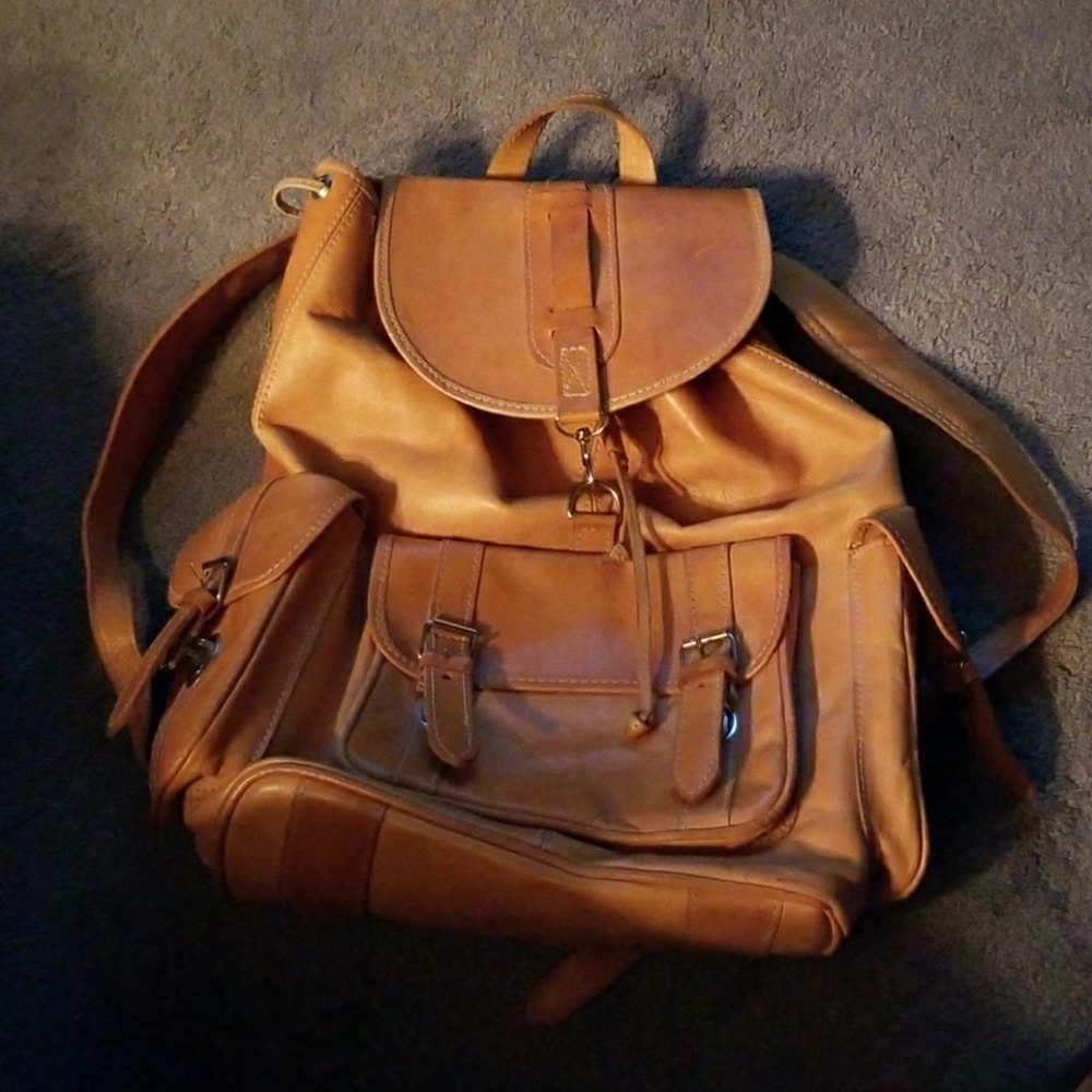 Large Leather backpack