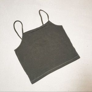 Green Crop Top