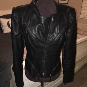 BLANKNYC black faux leather jacket