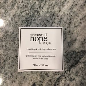 Philosophy renews hope in a jar. Moisturizer