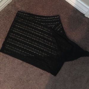 Black Max Edition Lace Overlay Skirt L