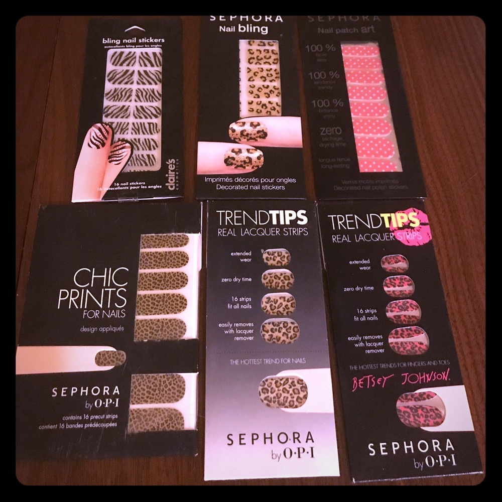 6-pack of Sephora nail stickers new in package! 💅