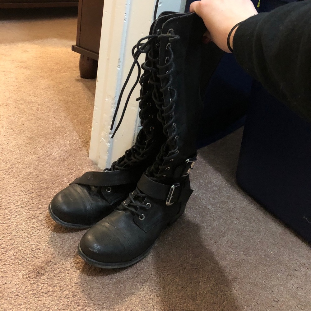 Black Combat Boots