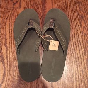 American Eagle Mens Flip Flop In Green 