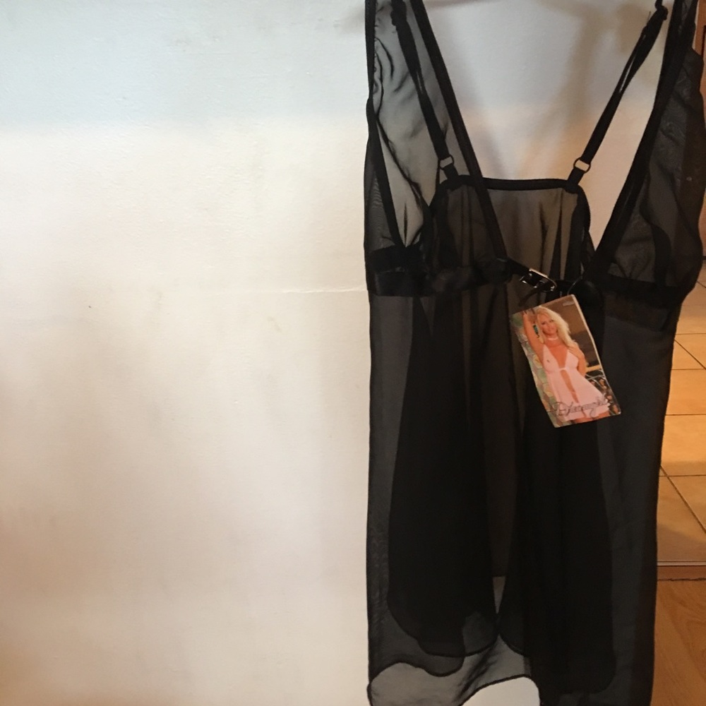 Sexy black lingerie top