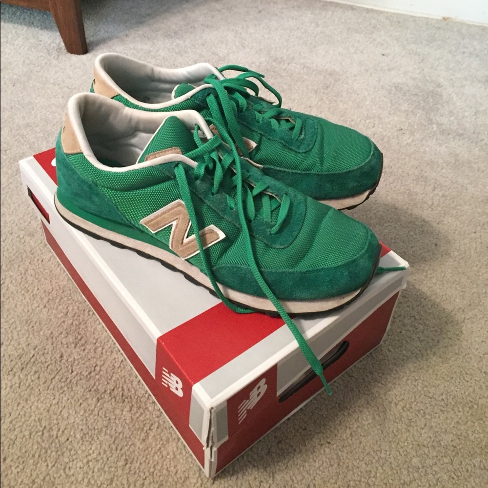 Green New Balance 501s. Size 12