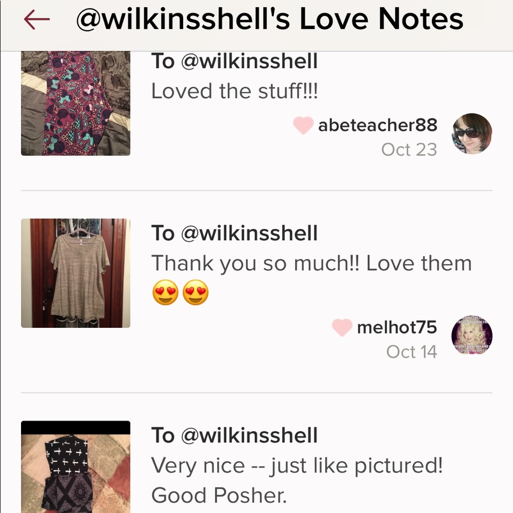 💕Posh Love, I’m always happy with happy poshers💕
