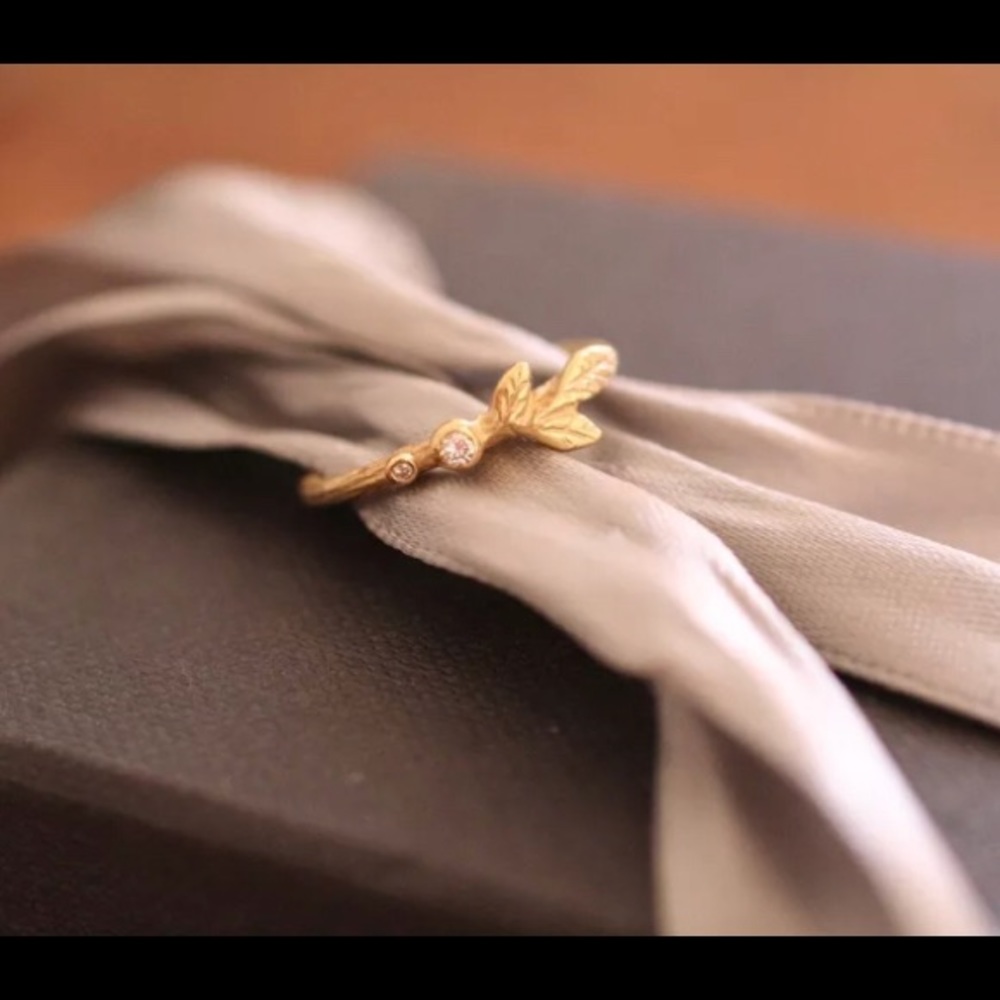 Sofia Kaman Bohemian Elegance Gold Diamond Ring