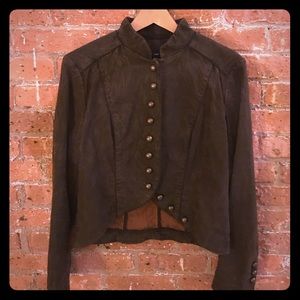 Brown Military-Style Jacket