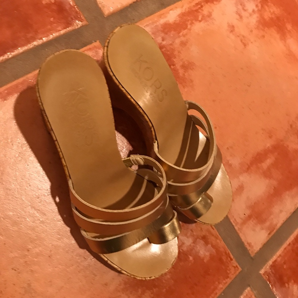 Michael Kors Gold Clog Mule
