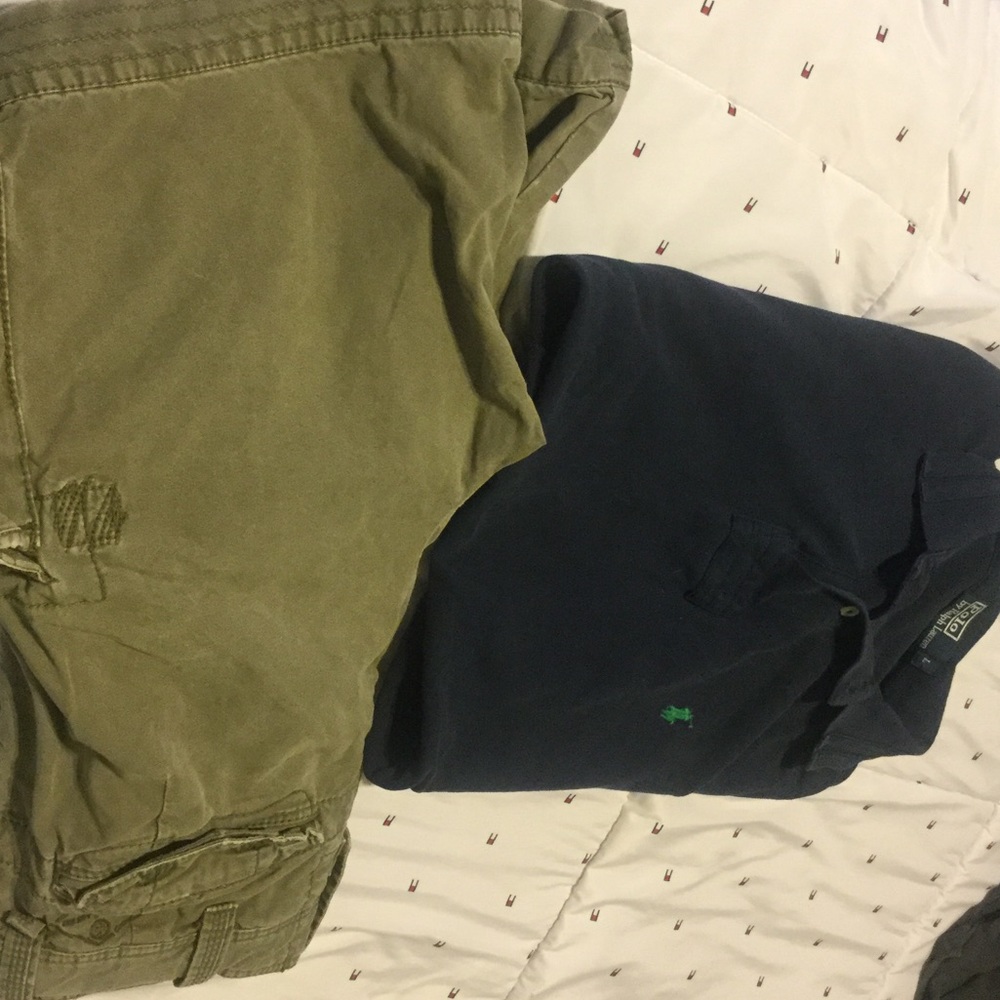 Navy R.L..Tag still intact? grn shorts sold sep.