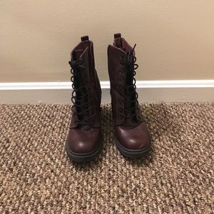 H&M heeled Combat boots
