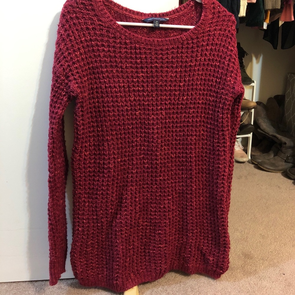 Maroon Chunky American Eagle Sweater