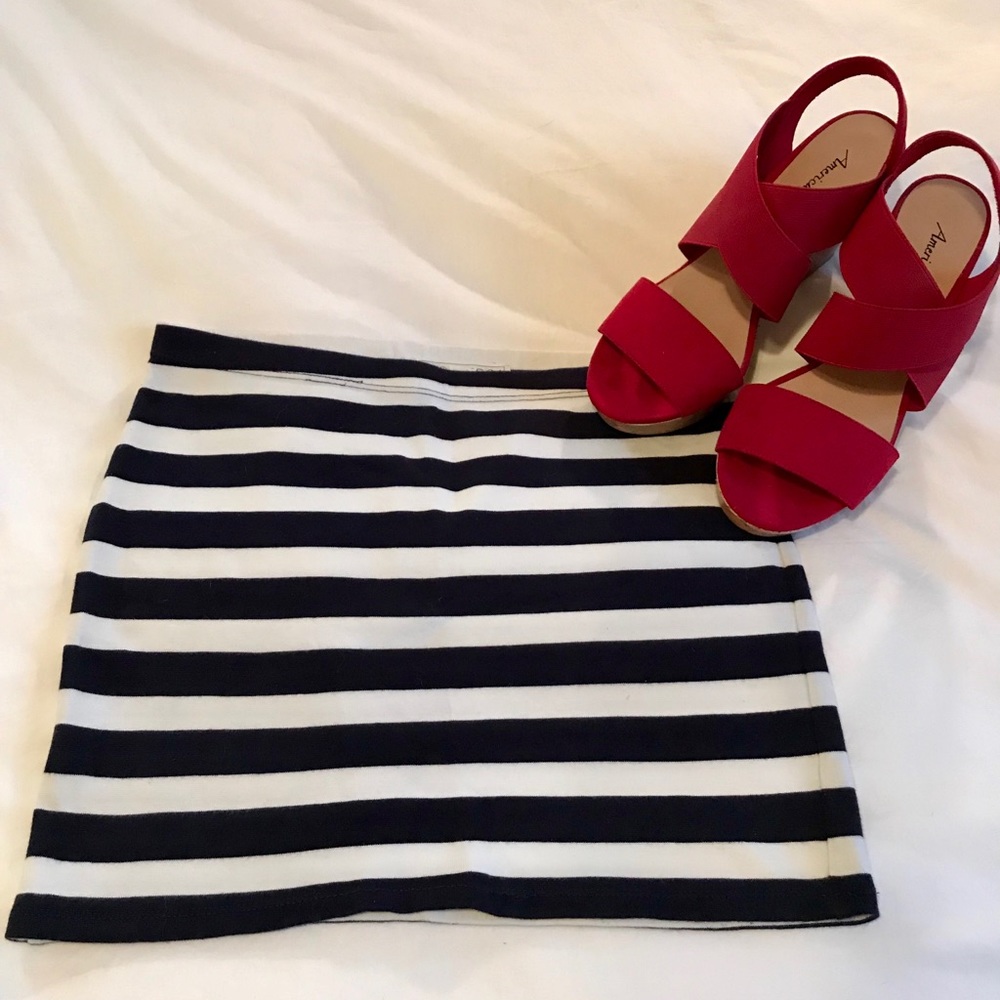 Striped Mini Skirt