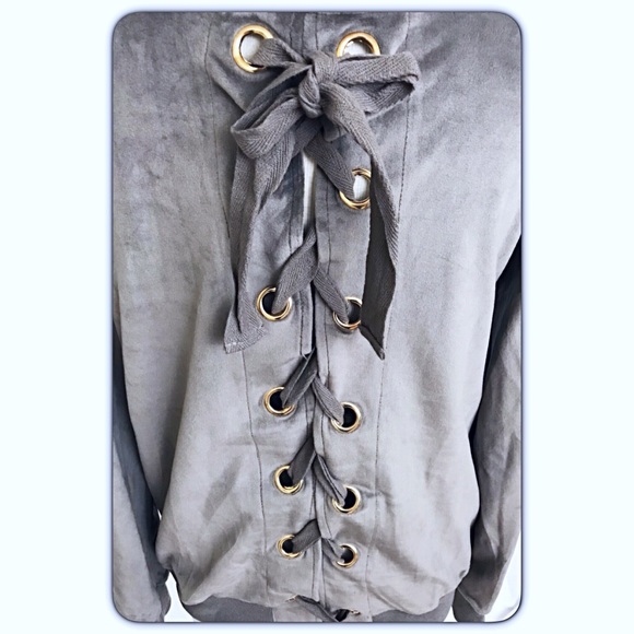 Stunning Softest Sweatshirt Ever LaceUp Back sold - Picture 5 of 6