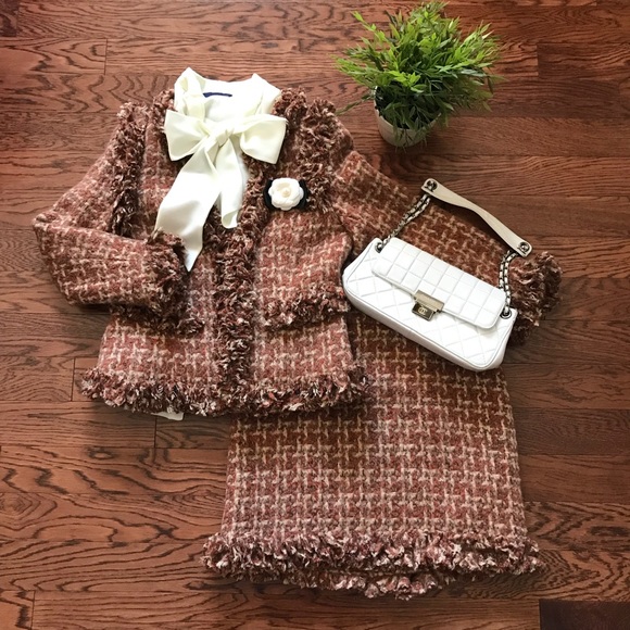 Tweed Jacket and Skirt