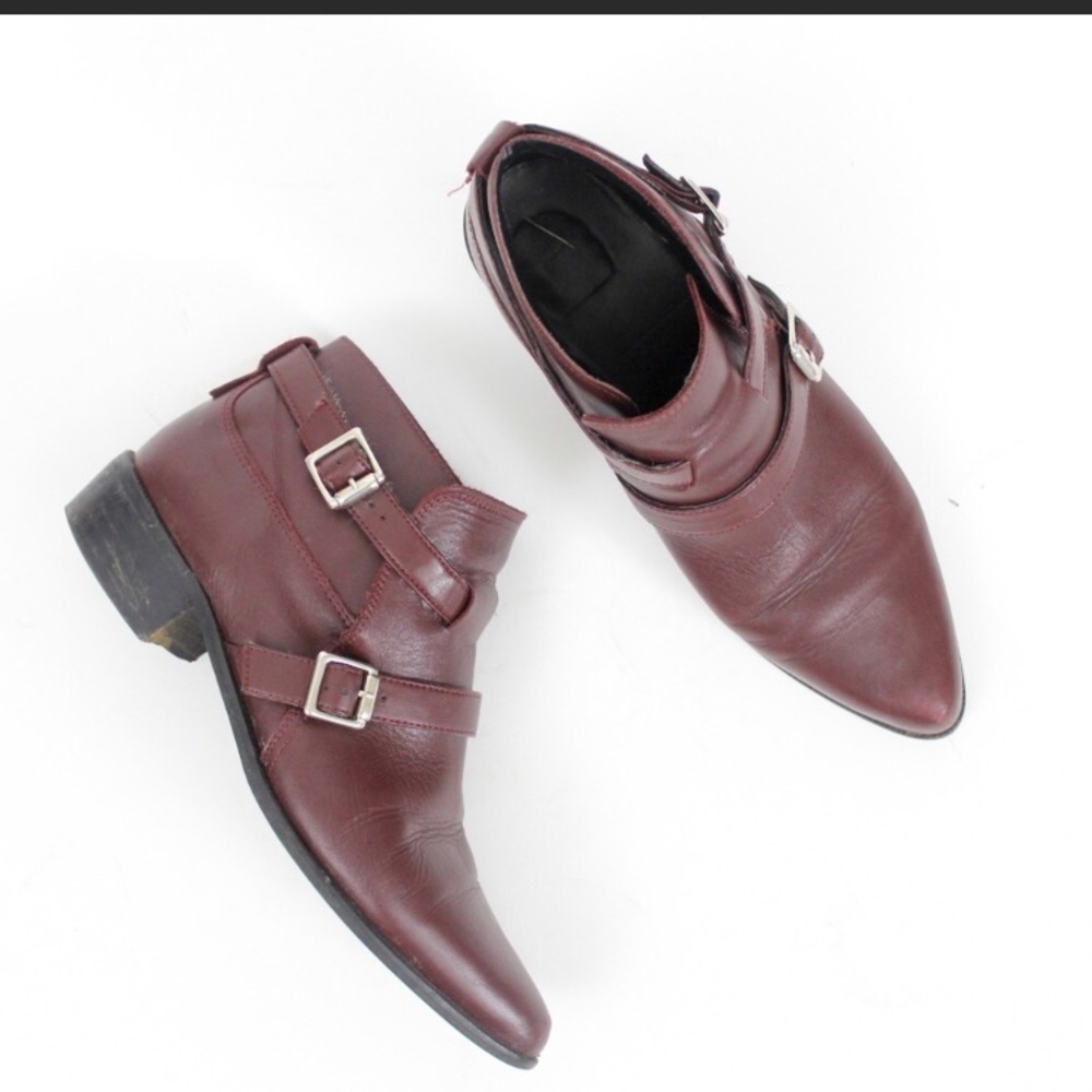 Zara Maroon Booties