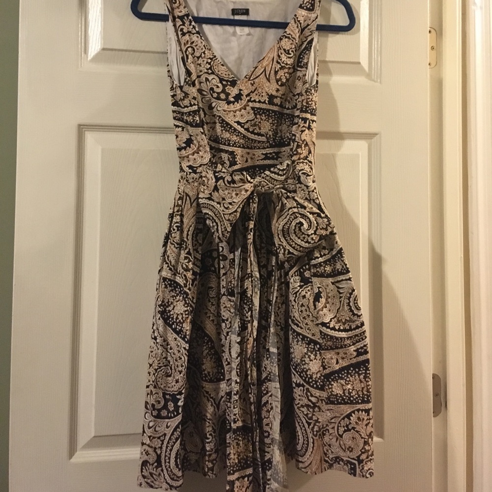 Paisley J. Crew Dress with Pockets!