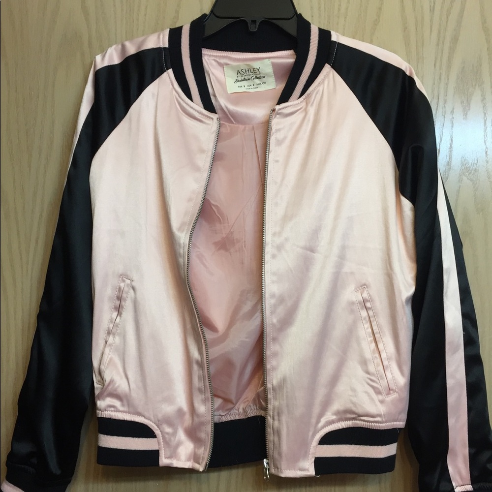 Ashley pink bomber jacket small