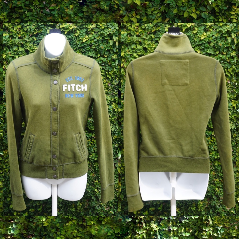 (M) Abercrombie & Fitch military green bomber