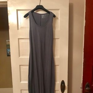 PACT Organic cotton maxi dress in Twilight Gray