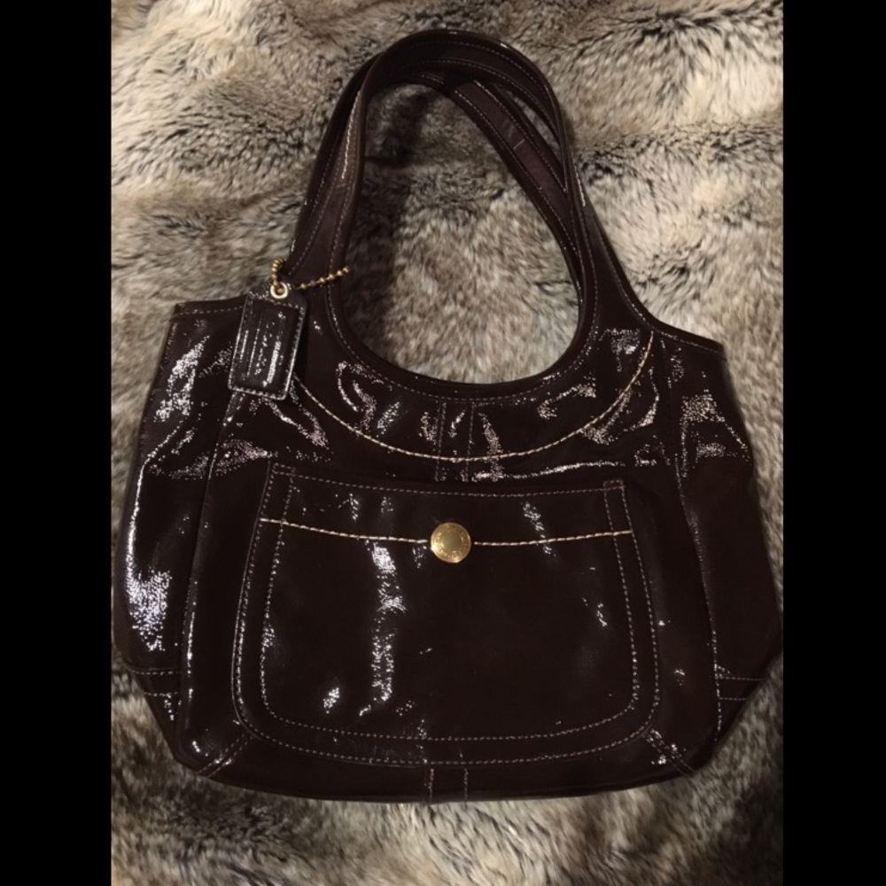 Brown Coach Shoulder Bag