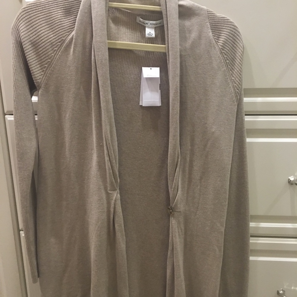 Tan Banana Republic Cardigan NWT
