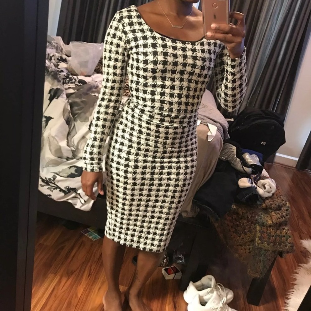 Black and white Skirt Set