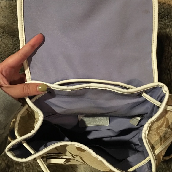 Tan Coach Backpack - Picture 5 of 7