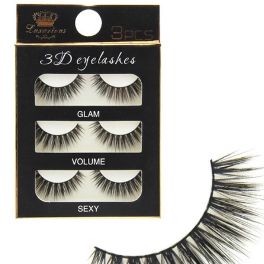 🆒3 pairs 3D false eyelashes 🆒