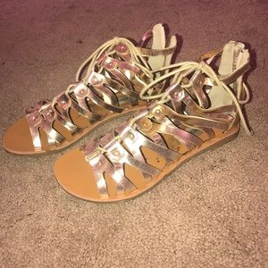 Gold sandals