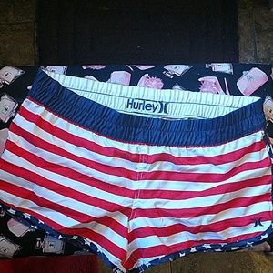 American Flag Hurley shorts