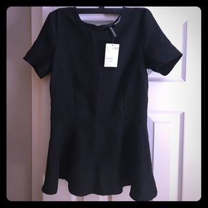 Black Peplum top Black Peplum top