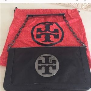 Tory Burch Leather Reva Clutch