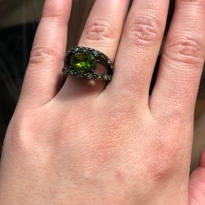 Premier designs,  green stone ring