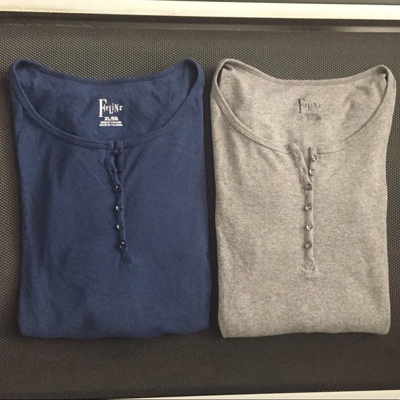 Felina Tops - FELINA Bundle of Ribbed Long Sleeve Undershirts