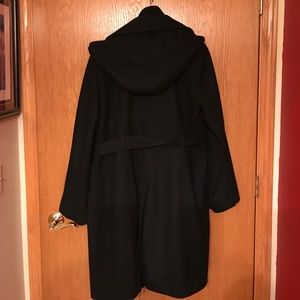 Calvin Klein black wool winter coat size 16