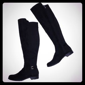 Liz Claiborne Wide Calf Tall Black Boots